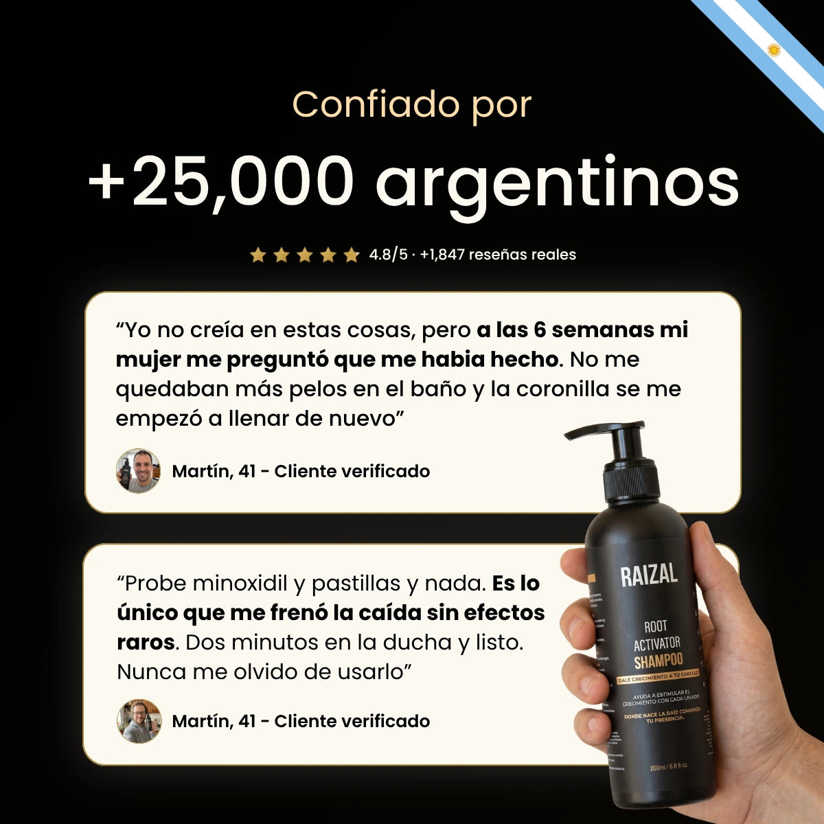 RAIZAL™ - Shampoo Activador de Raices Capilares